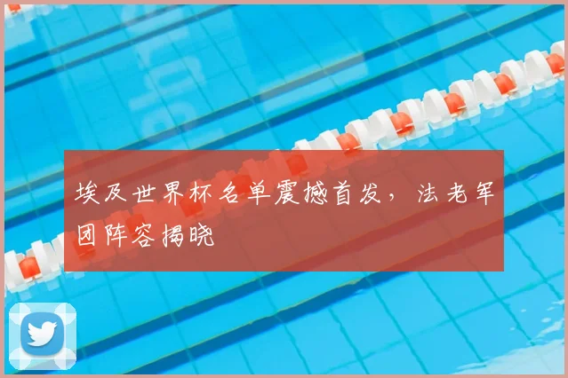 埃及世界杯名单震撼首发，法老军团阵容揭晓